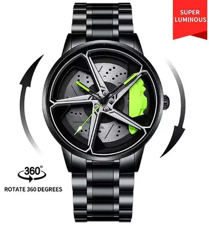 Men's Sports Car Wheel Watch by Anti Spier