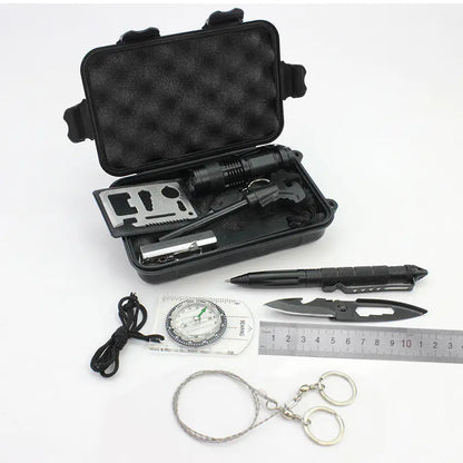 Survival Tool Set for Outdoor Emergency and Travel by Anti Spier