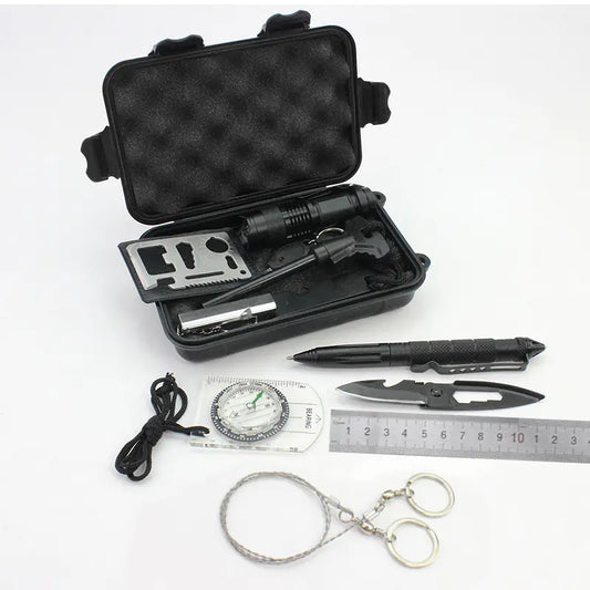 Survival Tool Set for Outdoor Emergency and Travel by Anti Spier