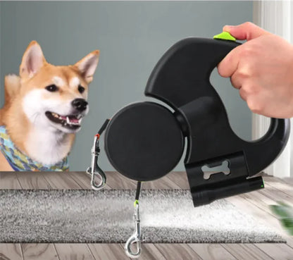 Auto Double Dog Leash by Anti Spier