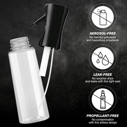 Continuous Spray Bottle for Hair (10.1oz/300ml) 2 Pack Home Essentials Spray Bottles For Cleaning Empty Ultra Fine Water Mister Sprayer For Hairstyling Garden Plants Curly Hair Perfume Etc by Anti Spier