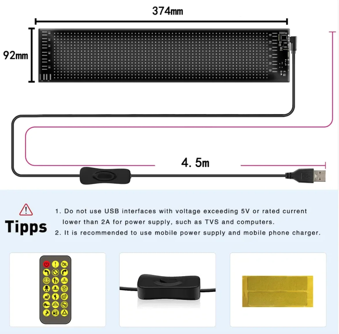 LED RGB Flexible Car Advertising Screen by Anti Spier