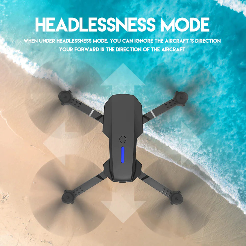 2023 New RC Drone With 4K HD Dual Camera WiFi FPV Foldable Quadcopter +4 Battery by Anti Spier