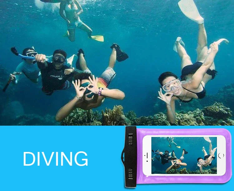 3 Pack Waterproof Floating Cell Phone Pouch Dry Bag Case Cover For Phone Samsung by Anti Spier