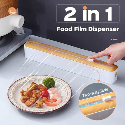 Food Film Dispenser with Magnetic Wrap by Anti Spier