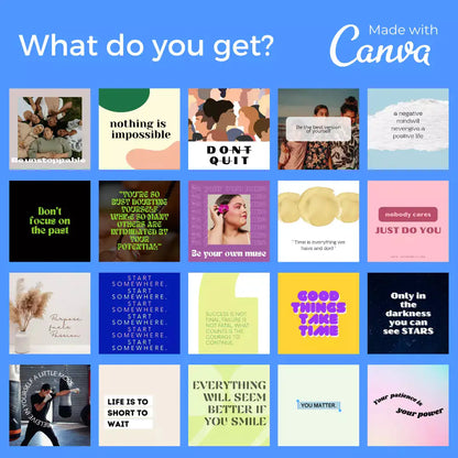 Downloadable Instagram Content Quote 100 Template by Anti Spier