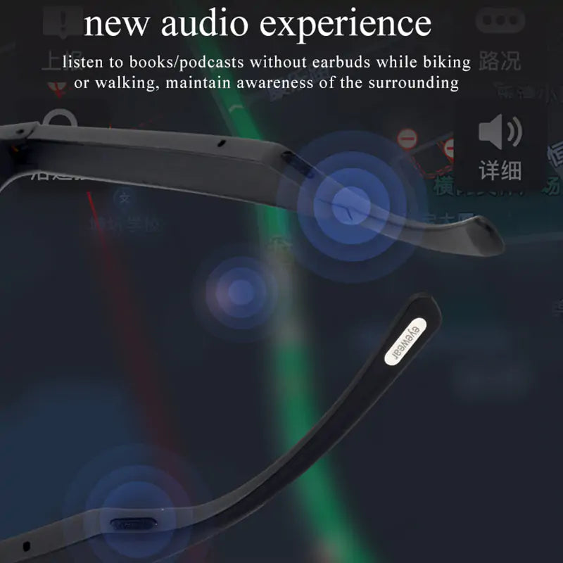 Smart Glasses Wireless Bluetooth 5.0 Sunglasses by Anti Spier