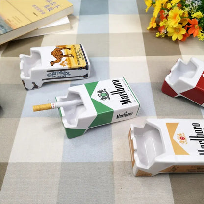 Retro Ceramic Cigarette Case Ashtray by Anti Spier