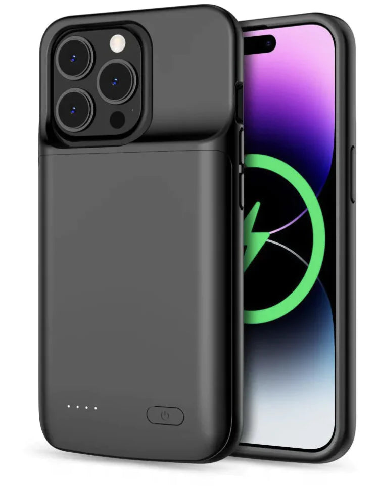 6800mAh Slim Battery Charger Case for iPhone 11-15 Pro Max & XR/XS by Anti Spier