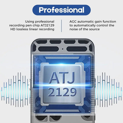 64GB Rechargeable LCD Digital Audio Sound Voice Recorder Dictaphone MP3 Player by Anti Spier