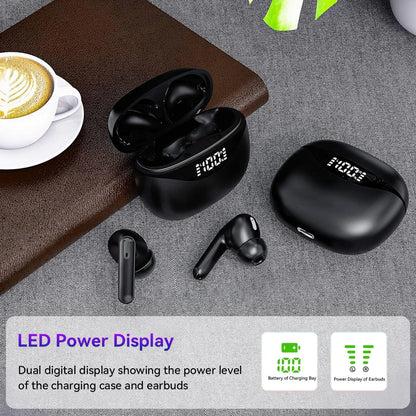 Bluetooth Earbuds Headset 5.3 Wireless Noise Cancelling TWS Trucker Waterproof by Anti Spier