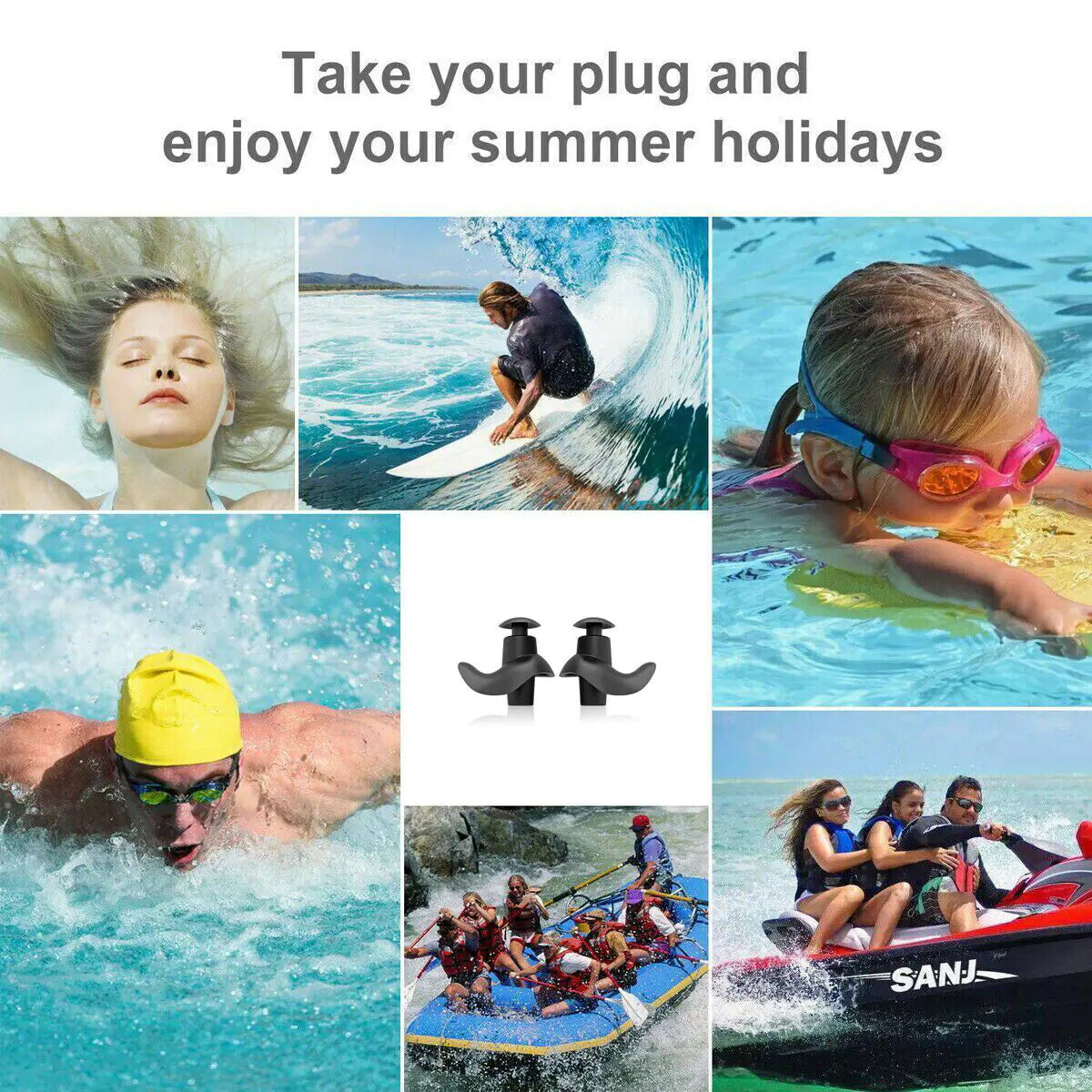 5/10 Pairs Soft Silicone Ear Plugs For Swimming Sleeping Anti Snore Reusable USA by Anti Spier