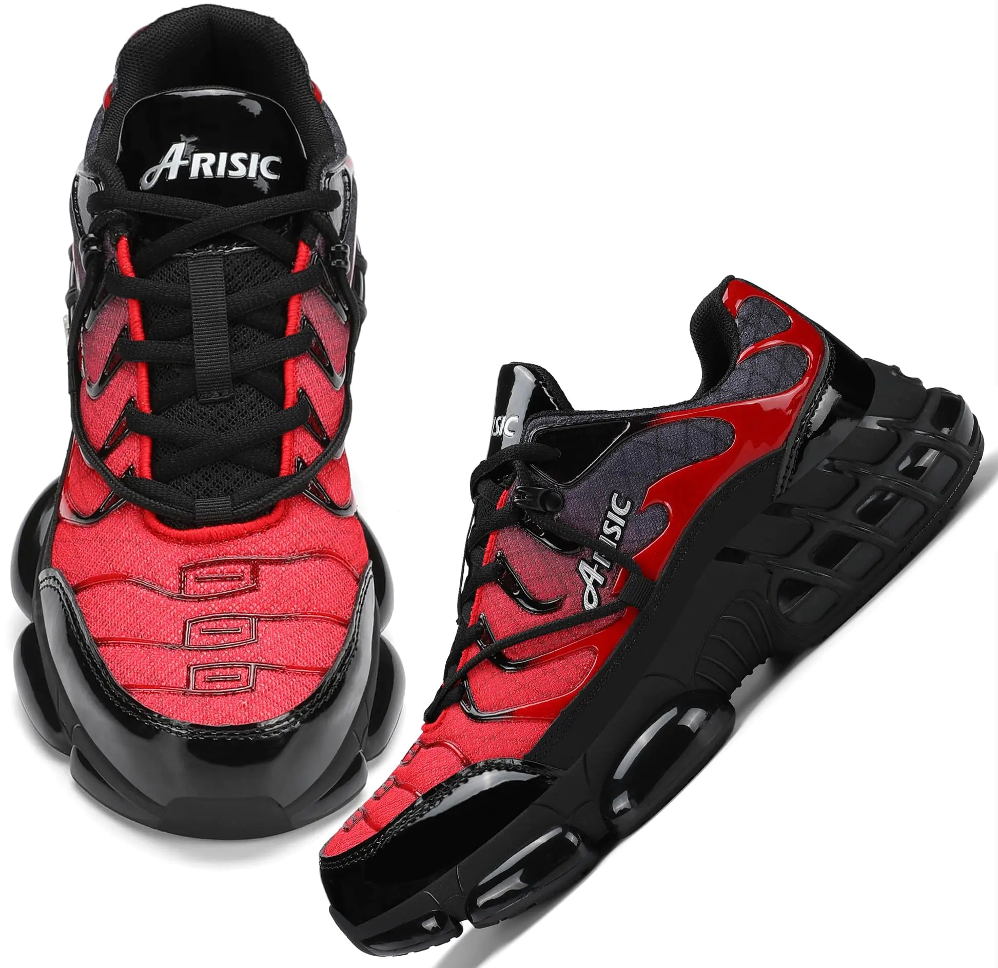 Steel Toe Shoes for Men Indestructible Work Shoes Lightweight Steel Toe Sneakers Women Non Slip Safety Shoes Puncture Proof Composite Toe Shoes Women 11 Women/9.5 Men Red by Anti Spier
