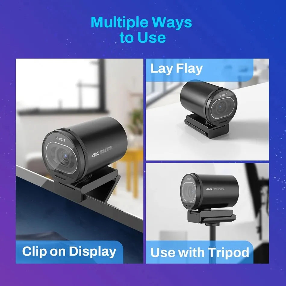 Ultra-clear 4K Live Broadcast Computer Camera by Anti Spier