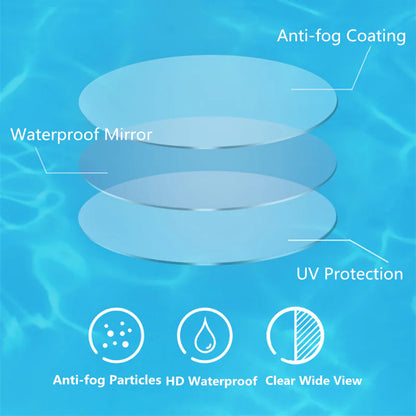 Clear Comfortable Swimming Goggles UV- Anti-Fog Swim Glasses Mirror Adult & Kids by Anti Spier