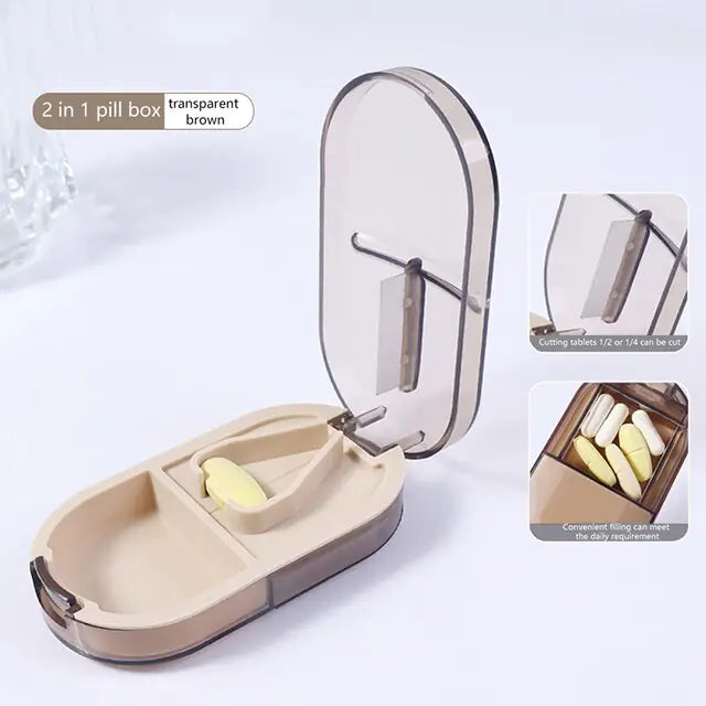 Portable Travel Pill Organizer Case by Anti Spier