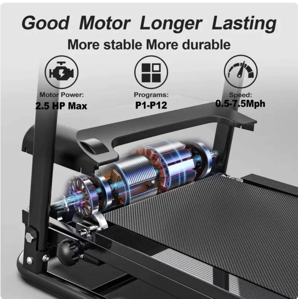 Folding Treadmill with Pulse Sensor by Anti Spier