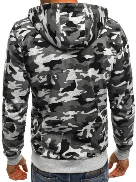 New Fashionable Plus Size Camo Hoodie Cardigan by Anti Spier