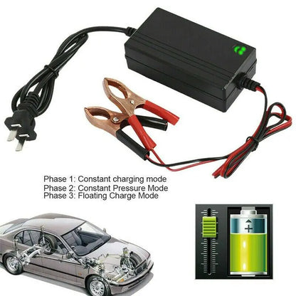 Portable 12V Auto Car Battery Charger Truck Trickle Maintainer Boat Motorcycle by Anti Spier