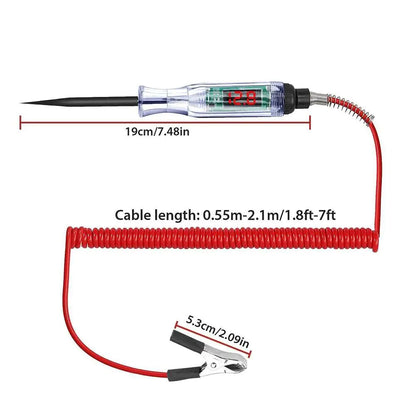 Digital Electric Voltage Circuit Tester Automotive Test Light Car Truck 6-24V US by Anti Spier