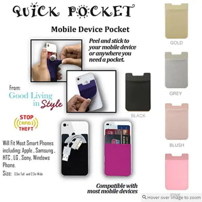 Quick Pocket For Every Smart Phone With RFID Protection by Anti Spier