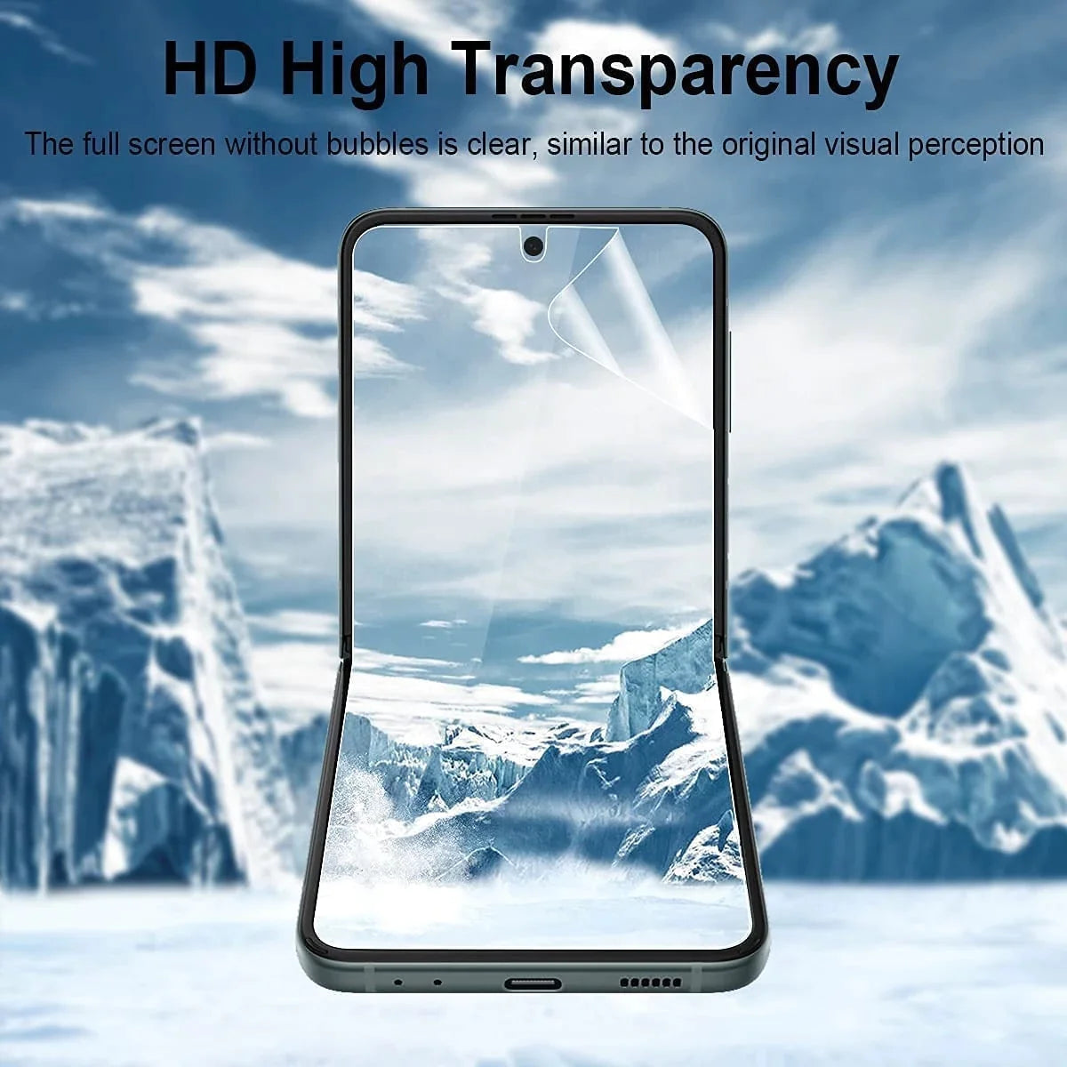For Samsung Galaxy Z Flip 3 5G Soft Hydrogel Screen Protector Film/HD Lens Cover by Anti Spier