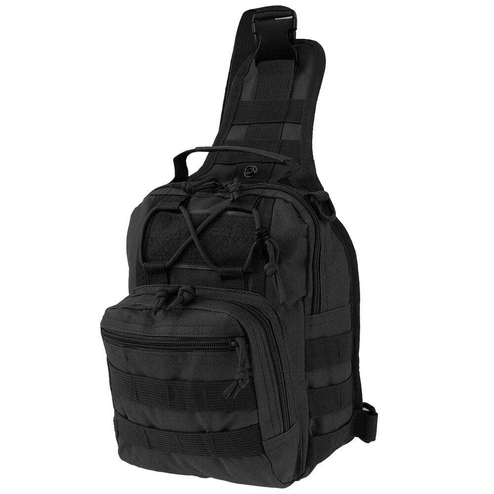 Mens Backpack Tactical Sling Shoulder Bag Molle Travel Chest Pack Outdoor Hiking by Anti Spier