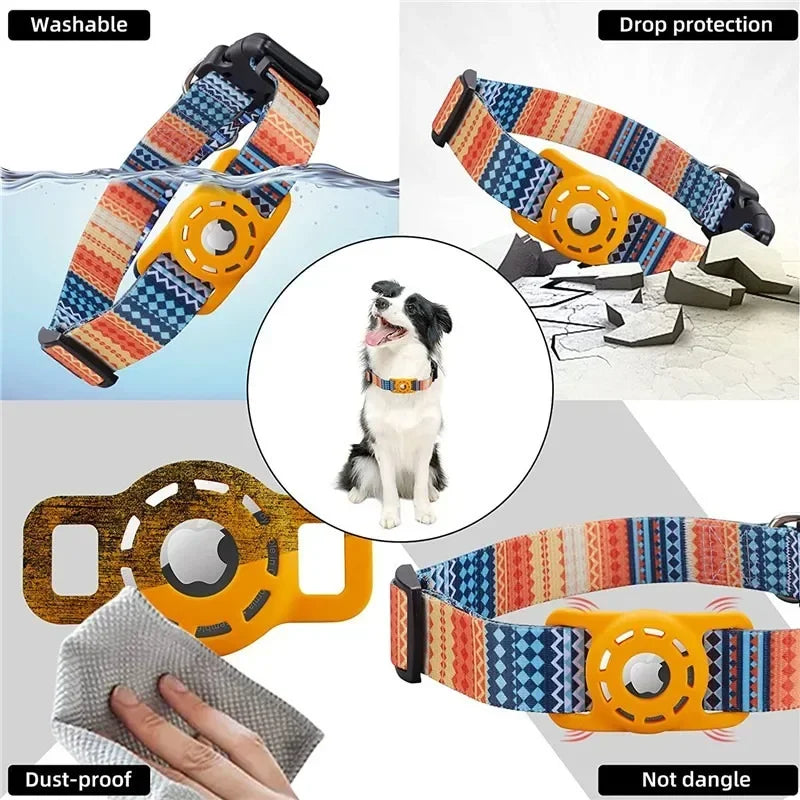 Digital Printing Collar for Apple Airtag - Pets Accessories by Anti Spier