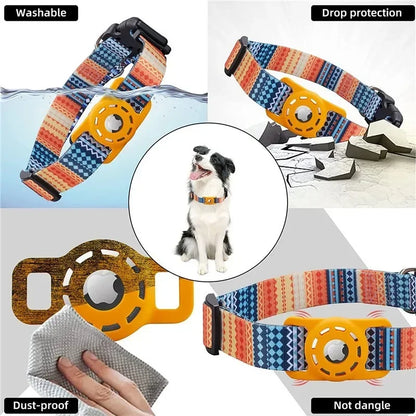 Digital Printing Collar for Apple Airtag - Pets Accessories by Anti Spier