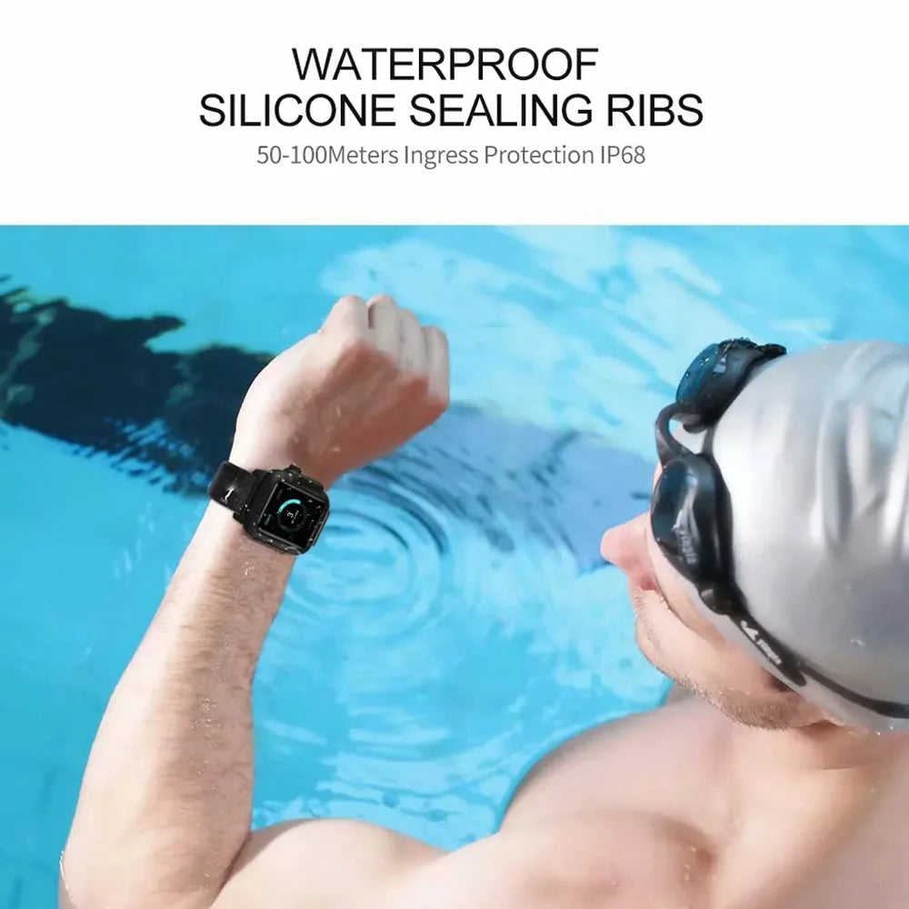 Waterproof Case And Strap Watch by Anti Spier