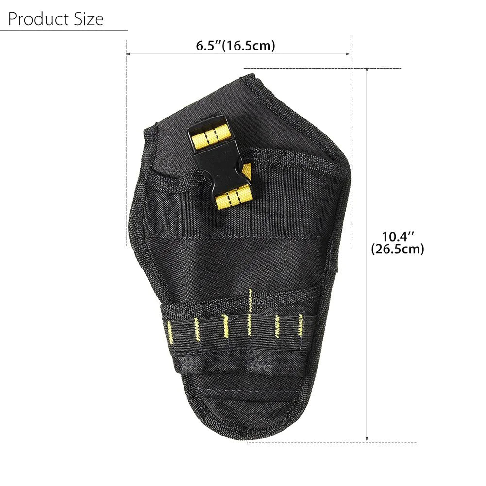 Heavy Duty Drill Holster Tool Belt Pouch Bit Holder Hanging Waist Bag Drill Tool by Anti Spier