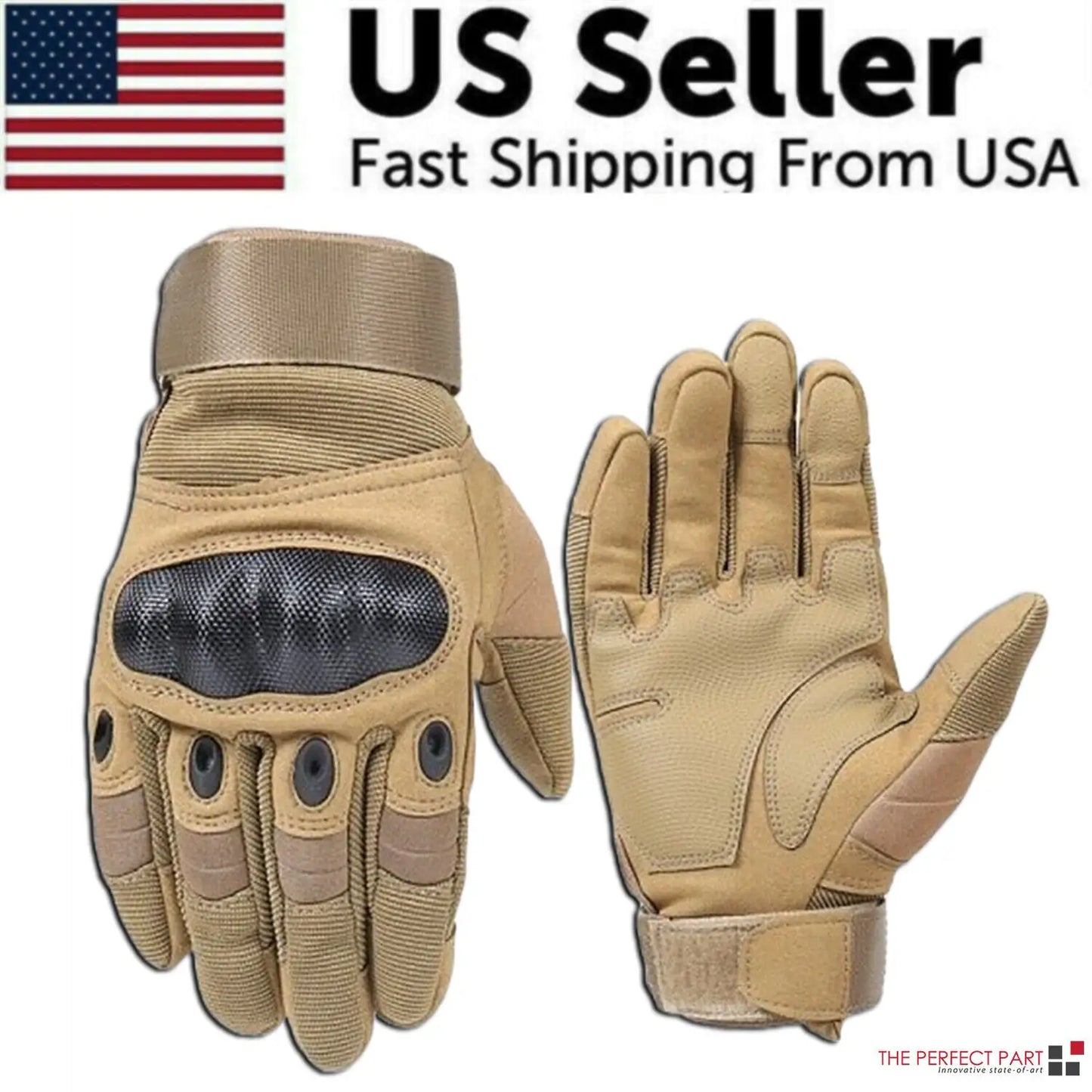 Tactical Motorcycle Motocross Full Finger Gloves Motorbike Riding Racing Mittens by Anti Spier