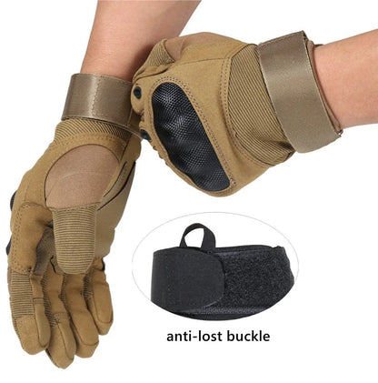 Tactical Motorcycle Motocross Full Finger Gloves Motorbike Riding Racing Mittens by Anti Spier