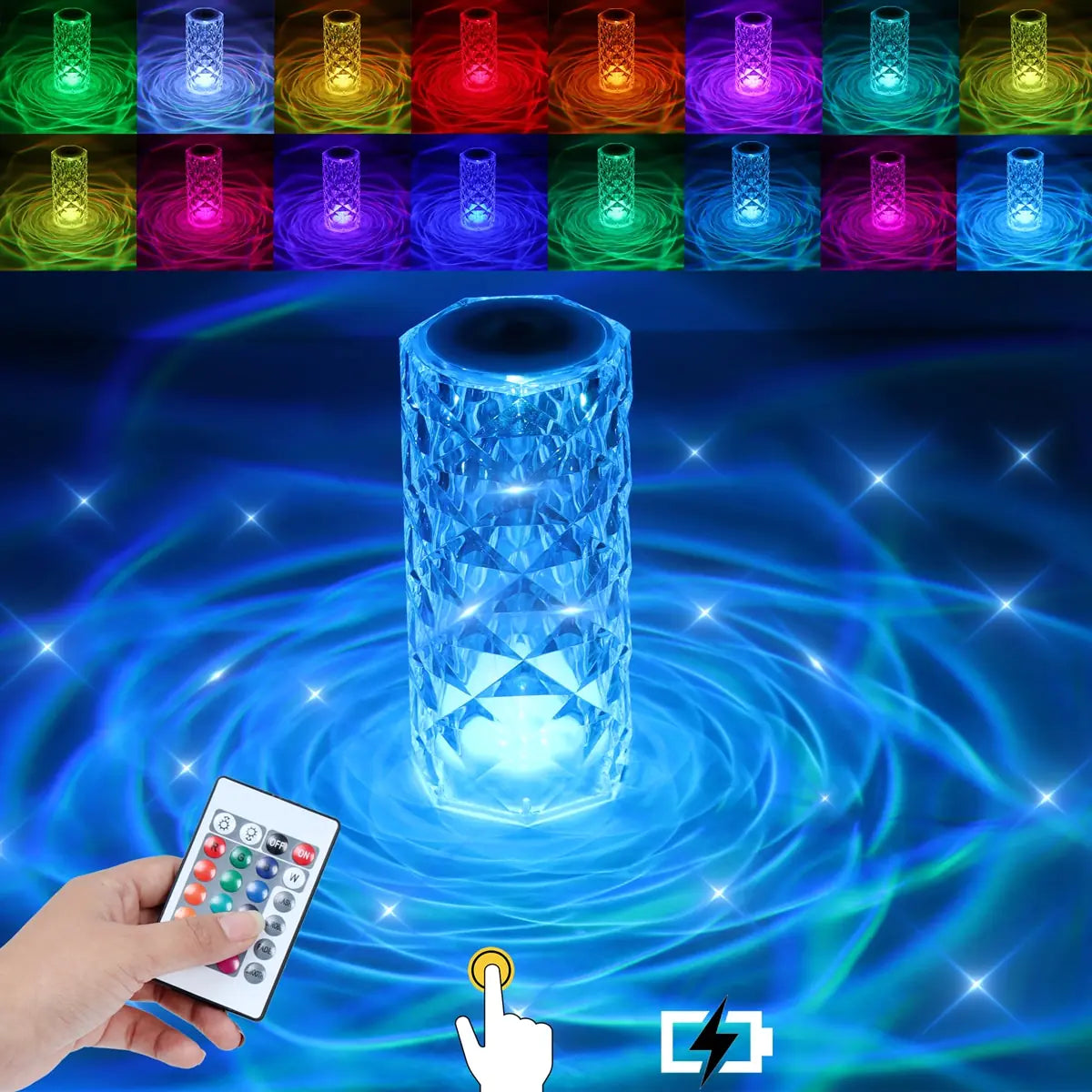 Crystal Atmosphere Table Lamp by Anti Spier