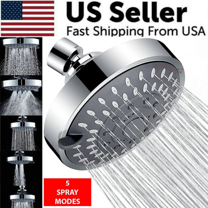 Shower Heads Handheld Spray High Pressure Adjustable Showerhead Top Spray Bath by Anti Spier