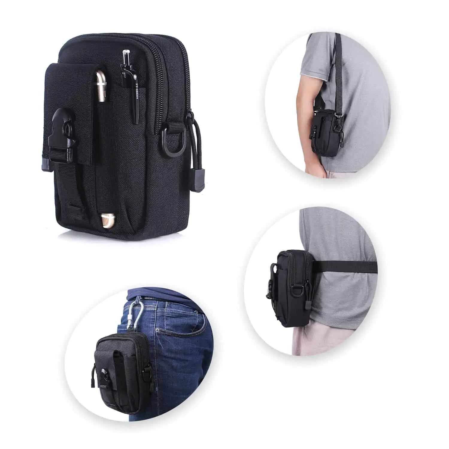 Compact Multi-Purpose Gadget Pouch Waist Bag by Anti Spier