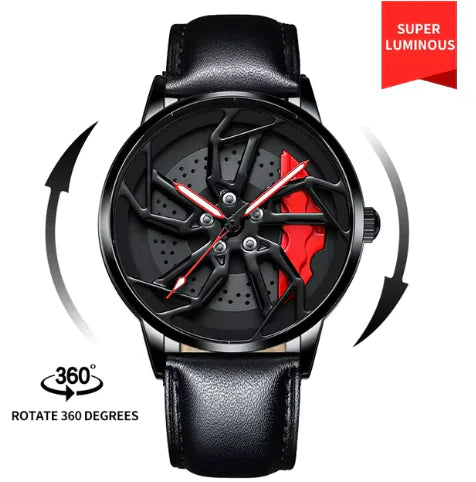Men 3D Real Wheel Watches by Anti Spier