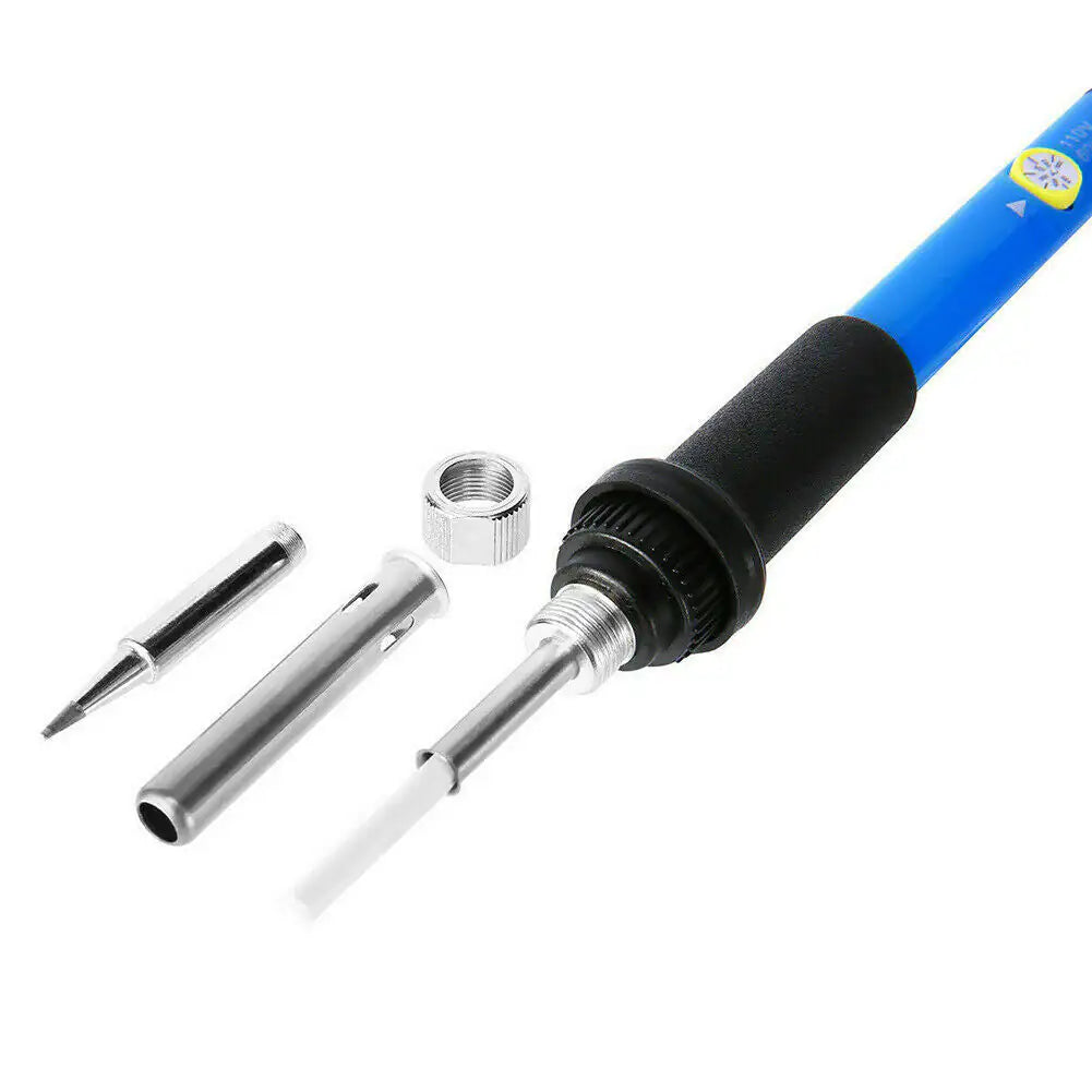 60W Soldering Iron Digital LCD Electric Welding Tools Solder Wire Tweezers Hand by Anti Spier