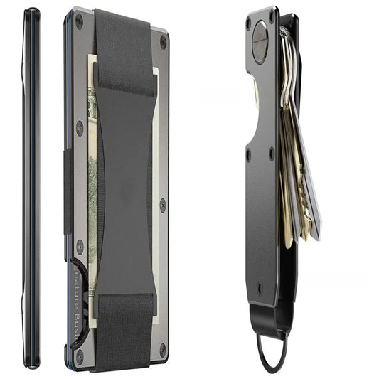 New Metal Card Bag Carbon Fiber Wallet Wallet RFID Anti-theft Swiping Blocking Technology by Anti Spier