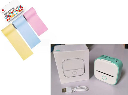 Portable Mini Thermal Label Printer Home Photo Printer Student Wrong Question Printer Bluetooth Mini Label Printer Price Tag by Anti Spier