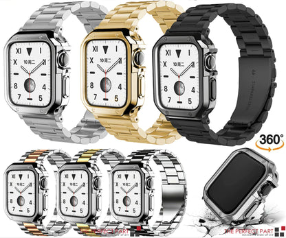 Stainless Steel For Apple Watch iWatch Band 8 7 6 5 4 3 2 SE 38/41/40/42/44/45mm by Anti Spier