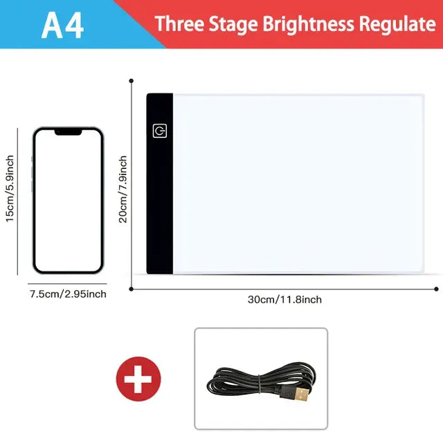Dimmable LED Drawing Pad: Creative Kids' Gift by Anti Spier