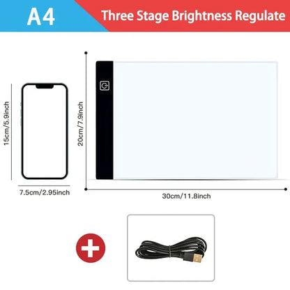 Dimmable LED Drawing Pad: Creative Kids' Gift by Anti Spier