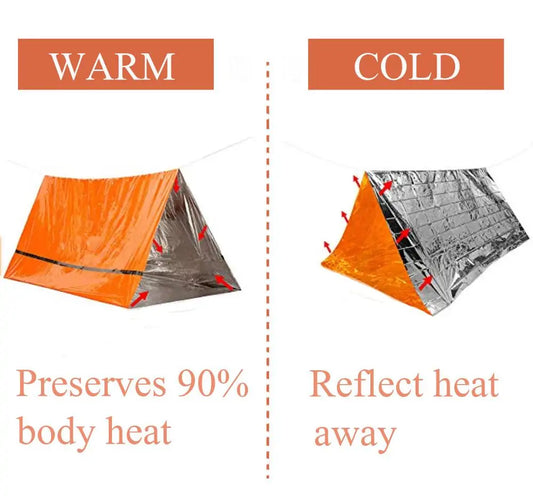 Survival Tube Emergency Tent With Whistle by Anti Spier