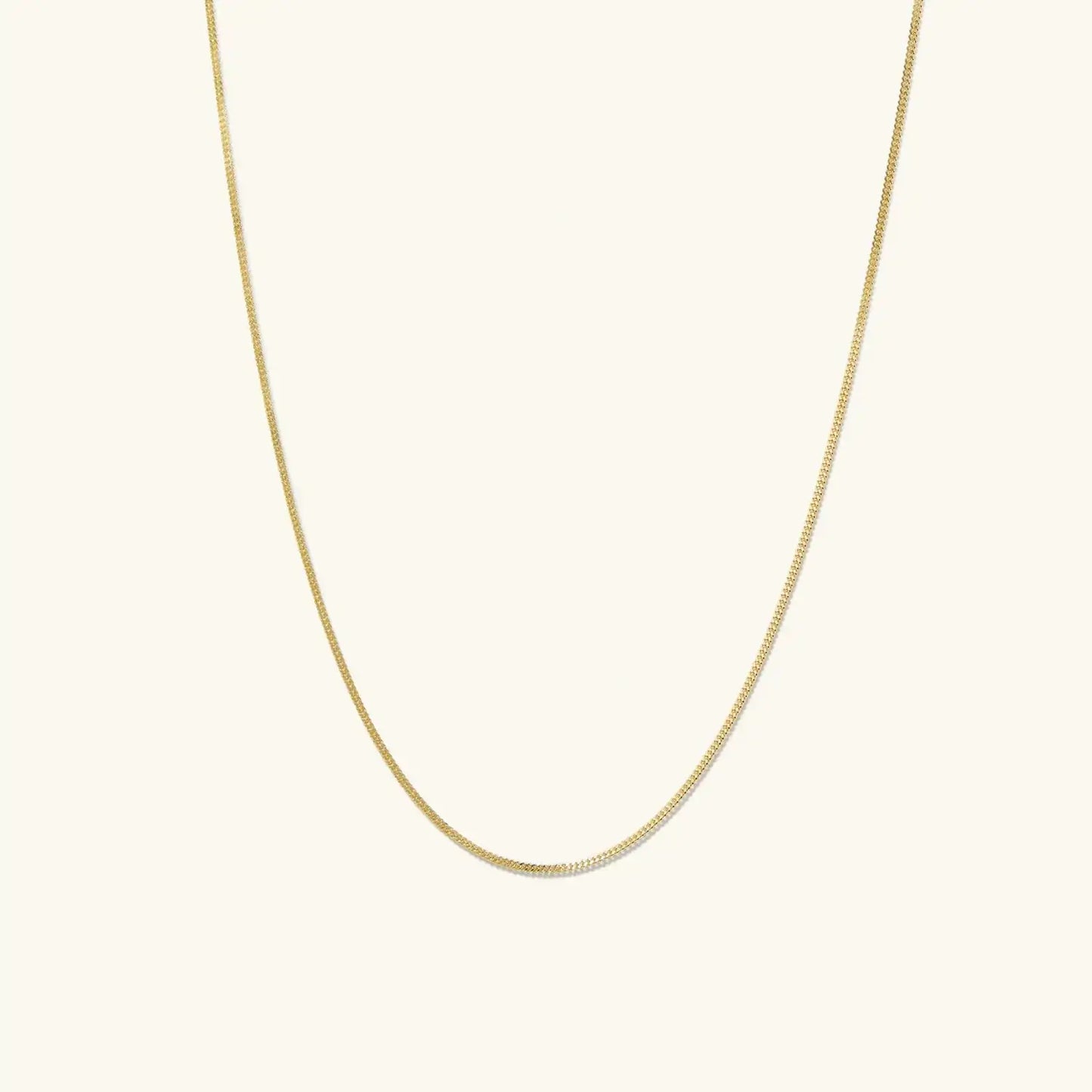 Gold Dainty Baby Curb Chain by Anti Spier