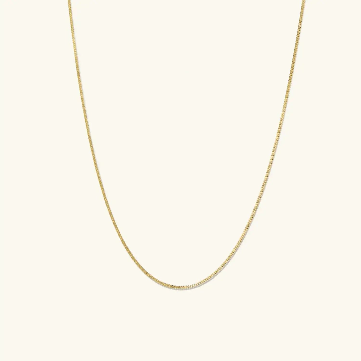 Gold Dainty Baby Curb Chain by Anti Spier