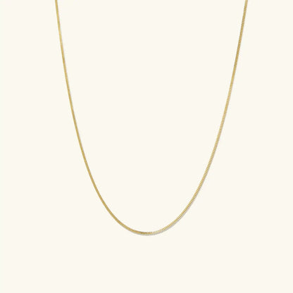 Gold Dainty Baby Curb Chain by Anti Spier