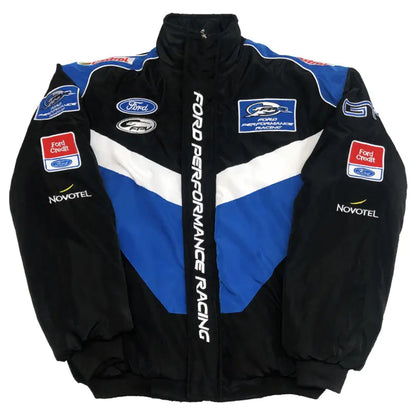 F1 Motorcycle Racing Jacket with Vintage Embroidery by Anti Spier