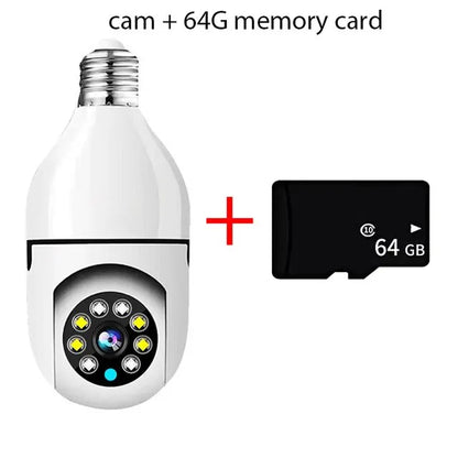Smart 5G Surveillance Bulb: Full-Color Night Vision by Anti Spier