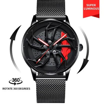 Men 3D Real Wheel Watches by Anti Spier